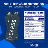Carbs Fuel gel original con cafeína, sabor neutro y ligero toque cítrico.