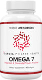 Cardia7 cápsulas Omega-7 de 90 cápsulas con Provinal, apoyo potencial para la salud cardiovascular.