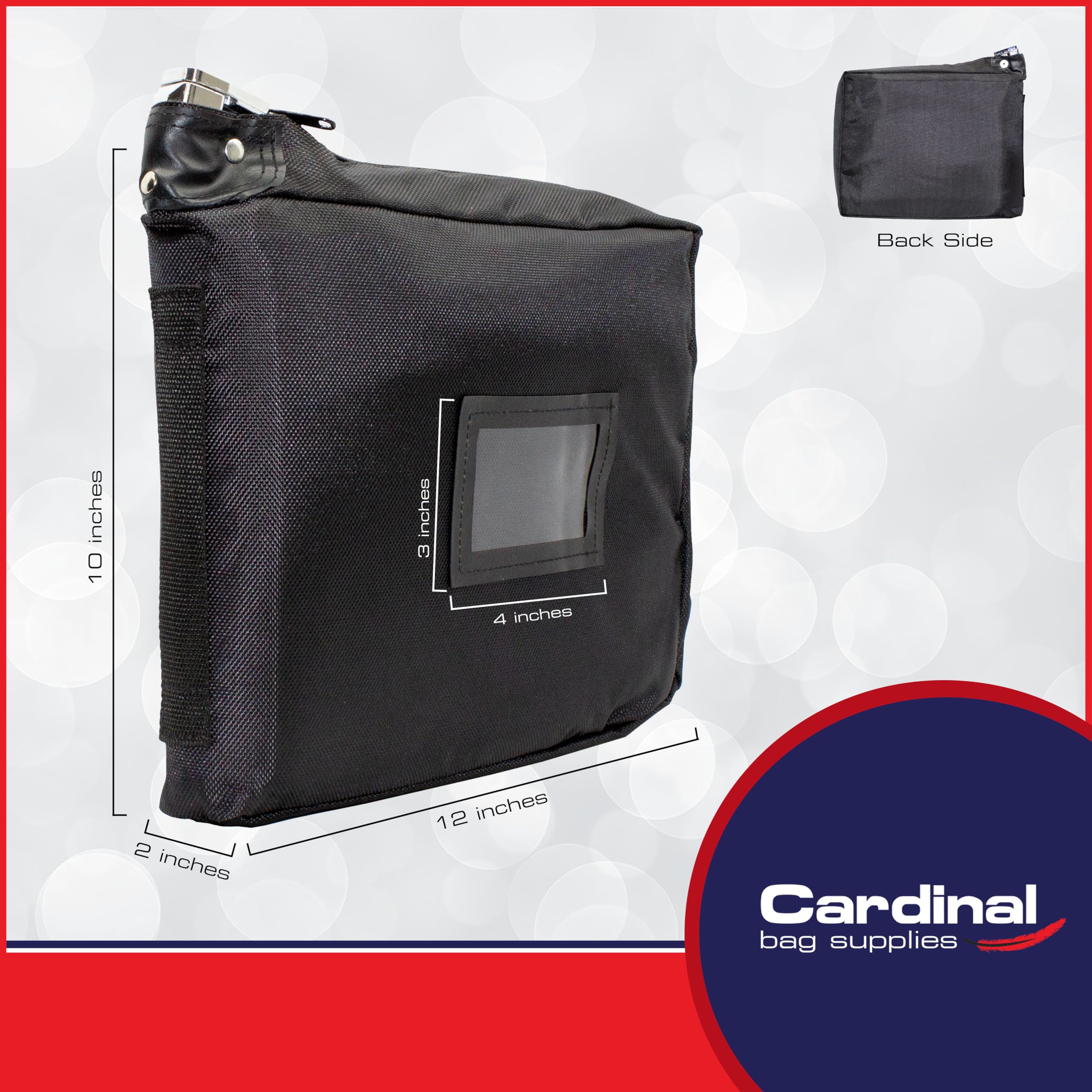 Cardinal bag supplies organizador para prescripciones con candado estándar, seguridad durante el viaje.