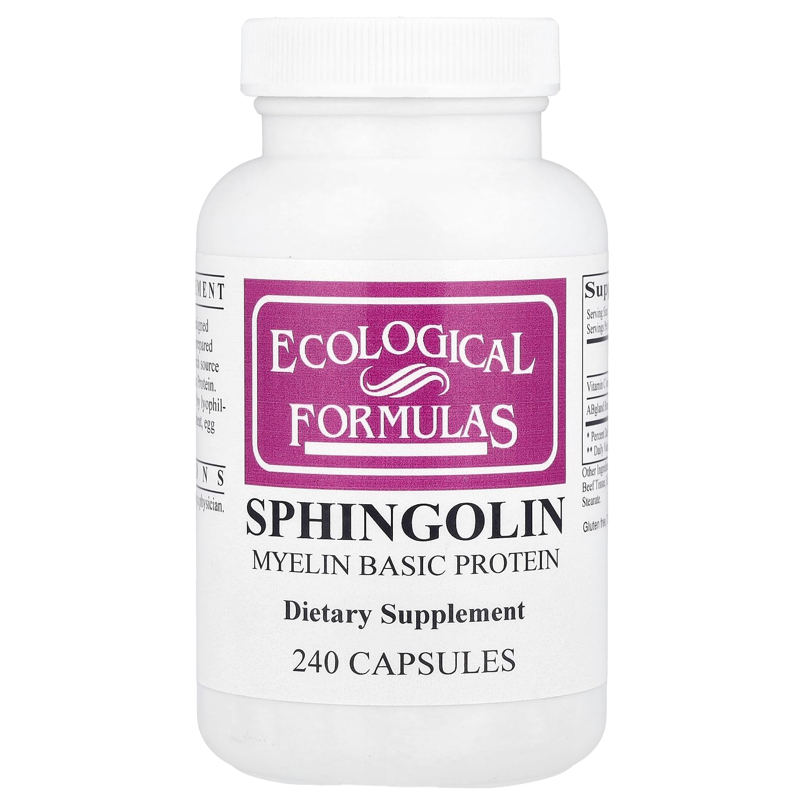 Cardiovascular Research Sphingolin Tabletas en botella para uso diario