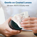 Care Touch, toallitas desechables para gafas y cámaras, uso práctico diario.