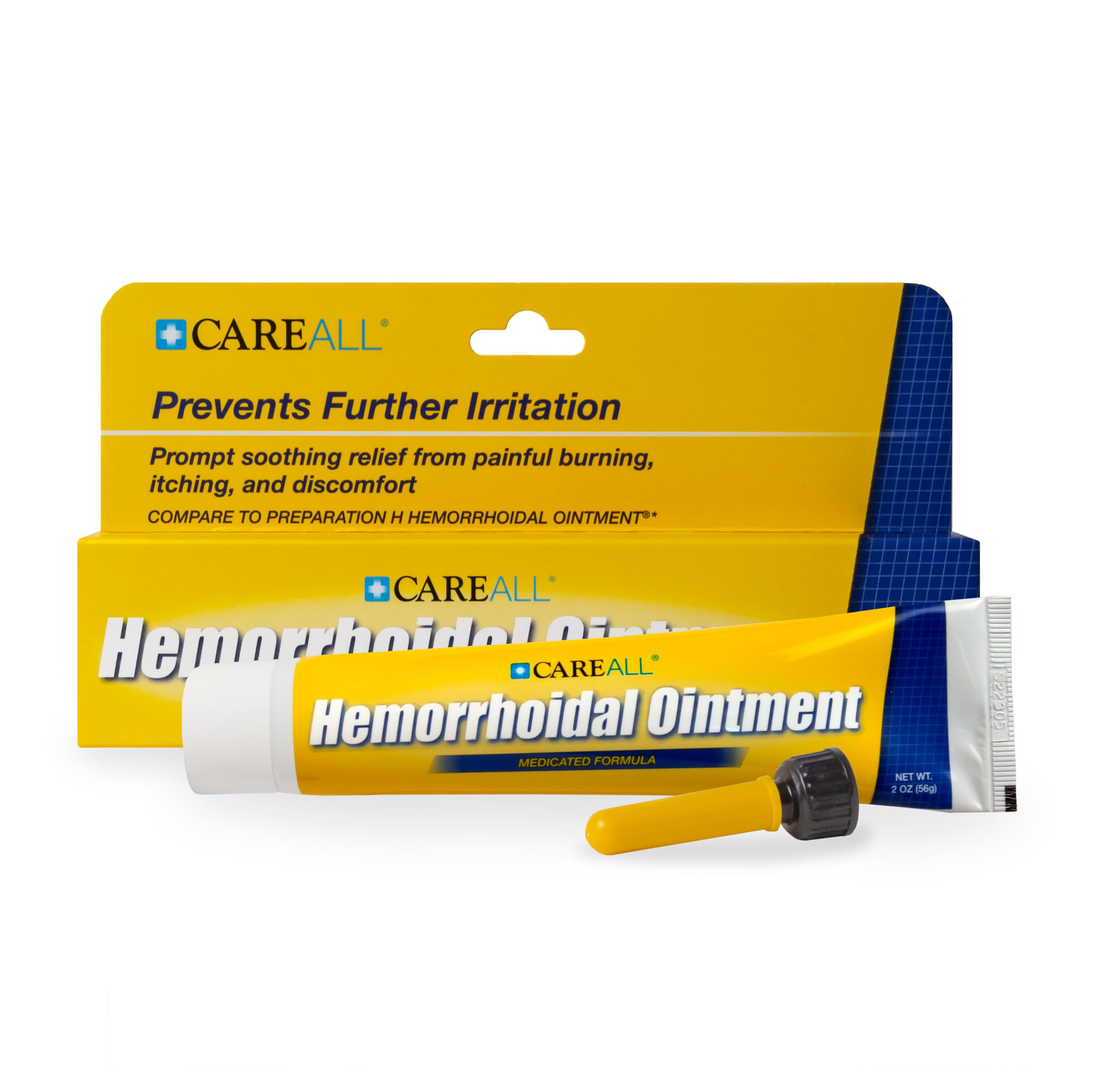 CareAll Hemorroidal Pomada 2 oz con aplicador, alivio localizado y cómodo para uso diario.