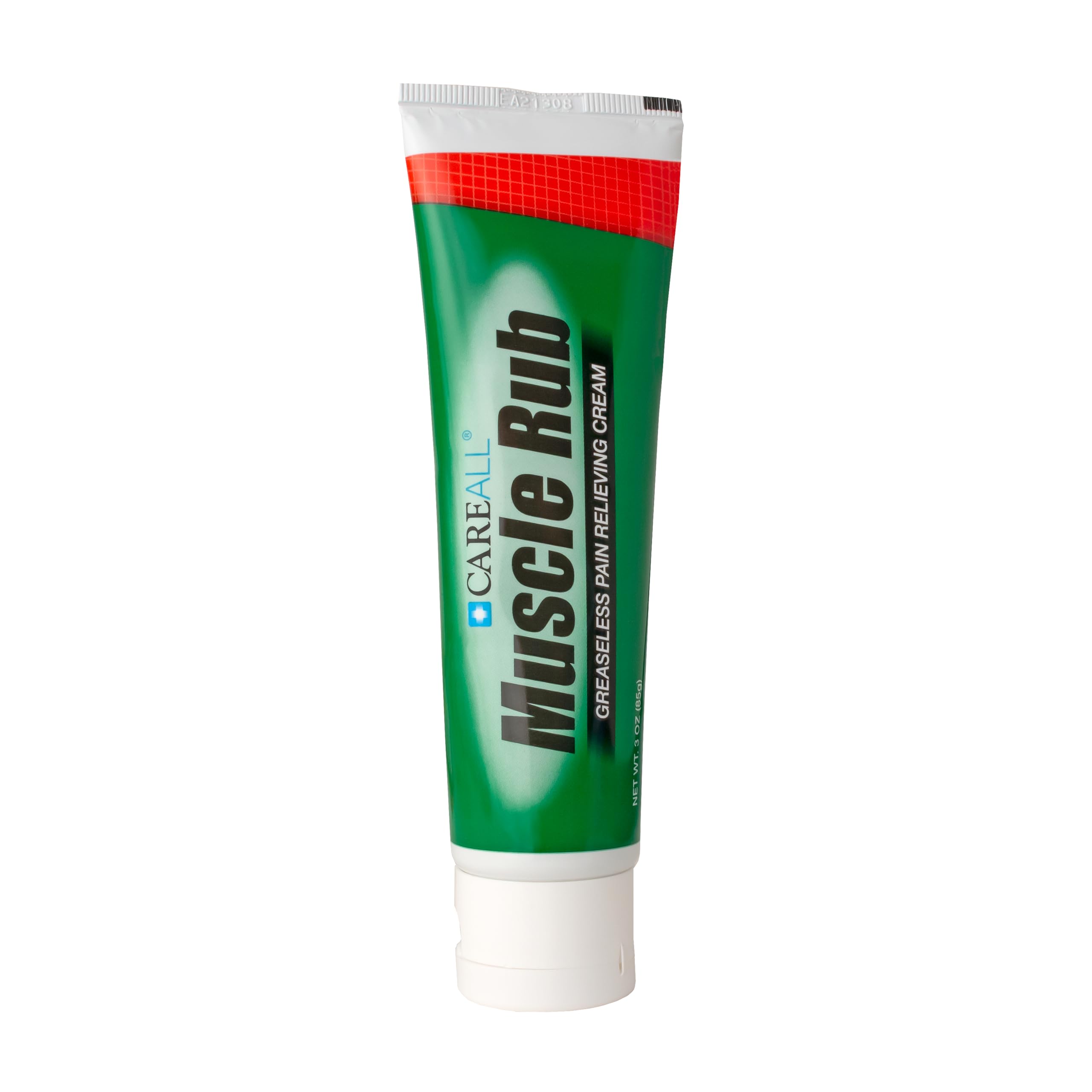 CareAll Muscle Rub: aplicación en espalda para molestias musculares.