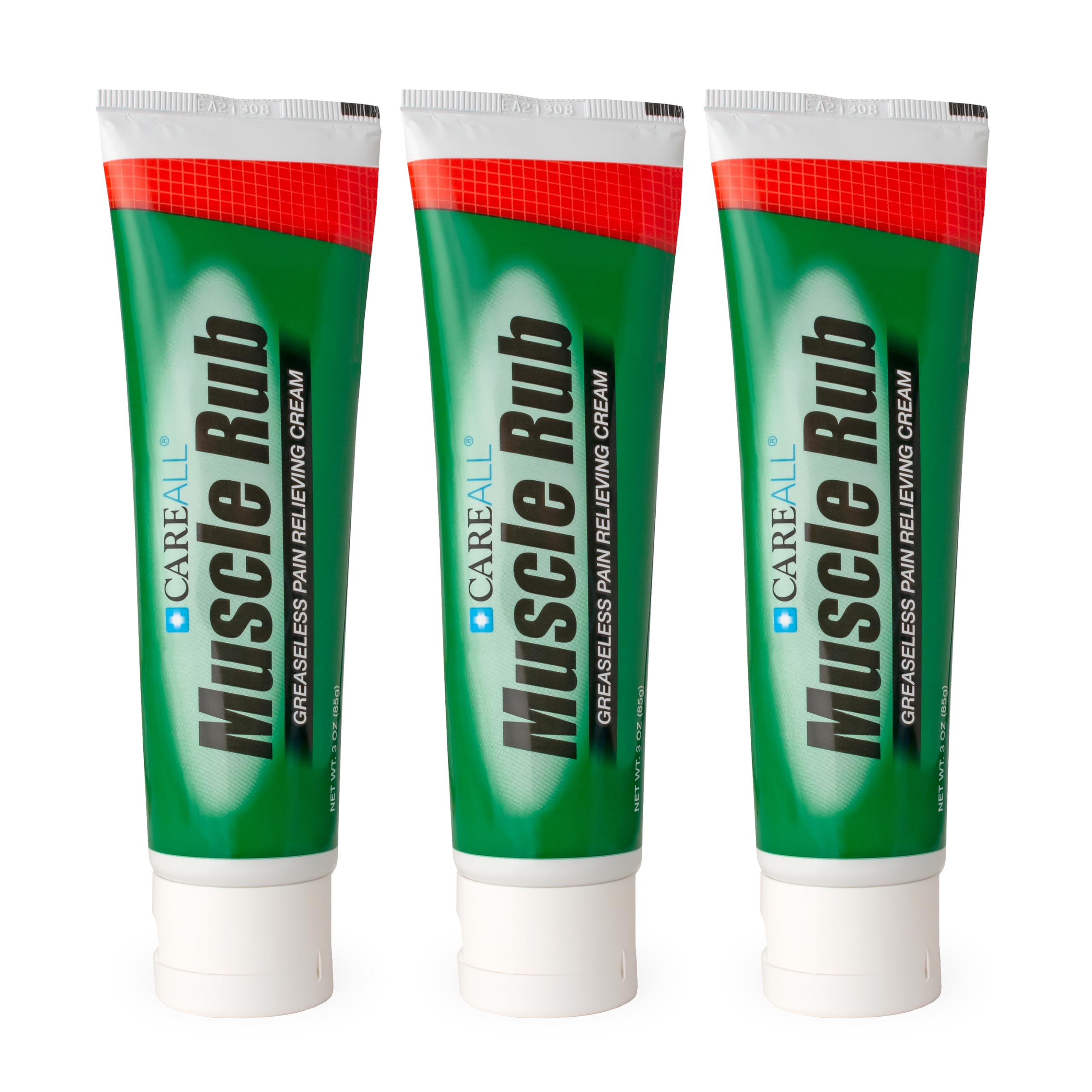 CareAll Ungüento muscular, crema sin grasa, alivio potencial para músculos cansados tras ejercicios.