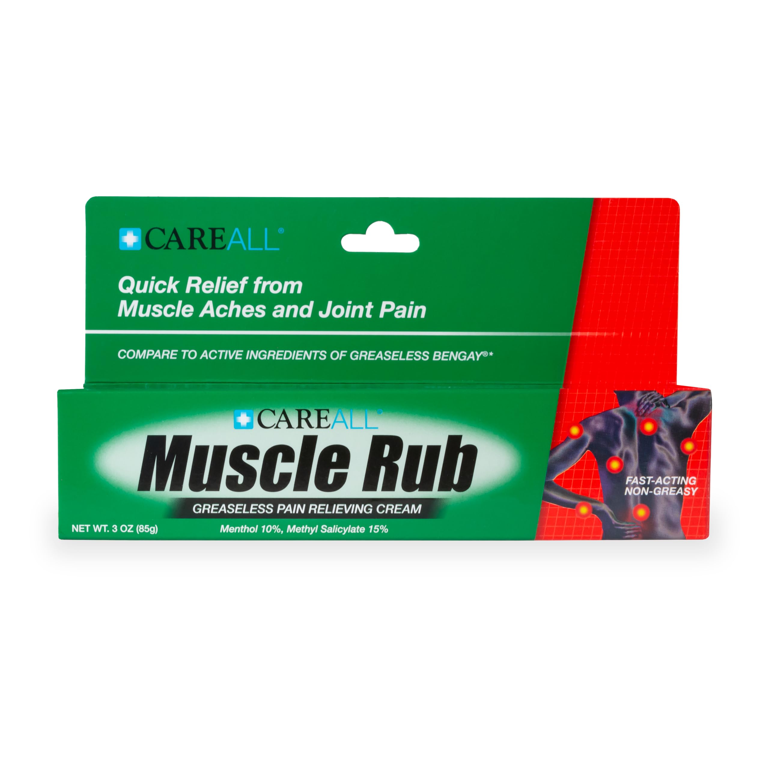 CareAll Muscle Rub: sensación fresca de mentol durante el masaje.