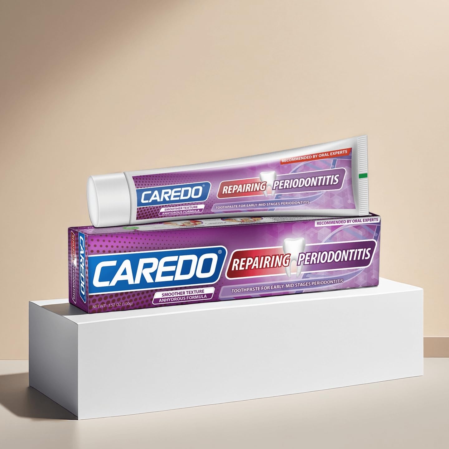 Caredo caja de 3.52 oz para uso continuo