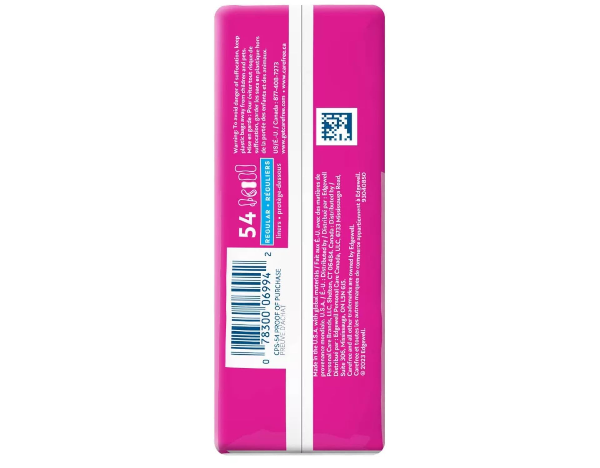 Carefree Acti-Fresh 54 unidades, ideal para combinar con bolso.