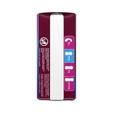Carefree Acti-Fresh protector diario con diseño cuadrillado para menos pliegues.