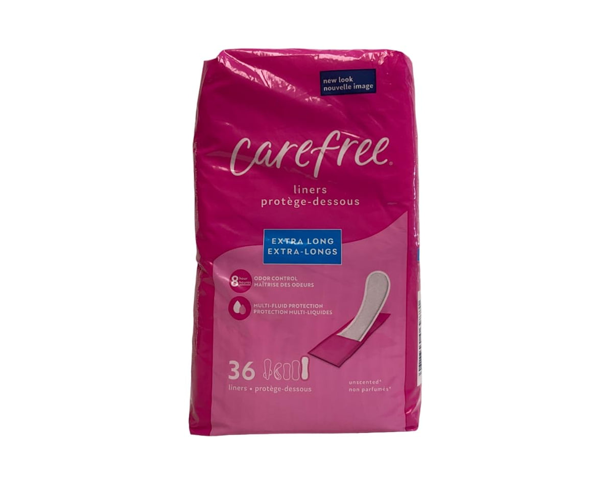 Carefree Body Shape Extra Long: empaque doble para uso diario.