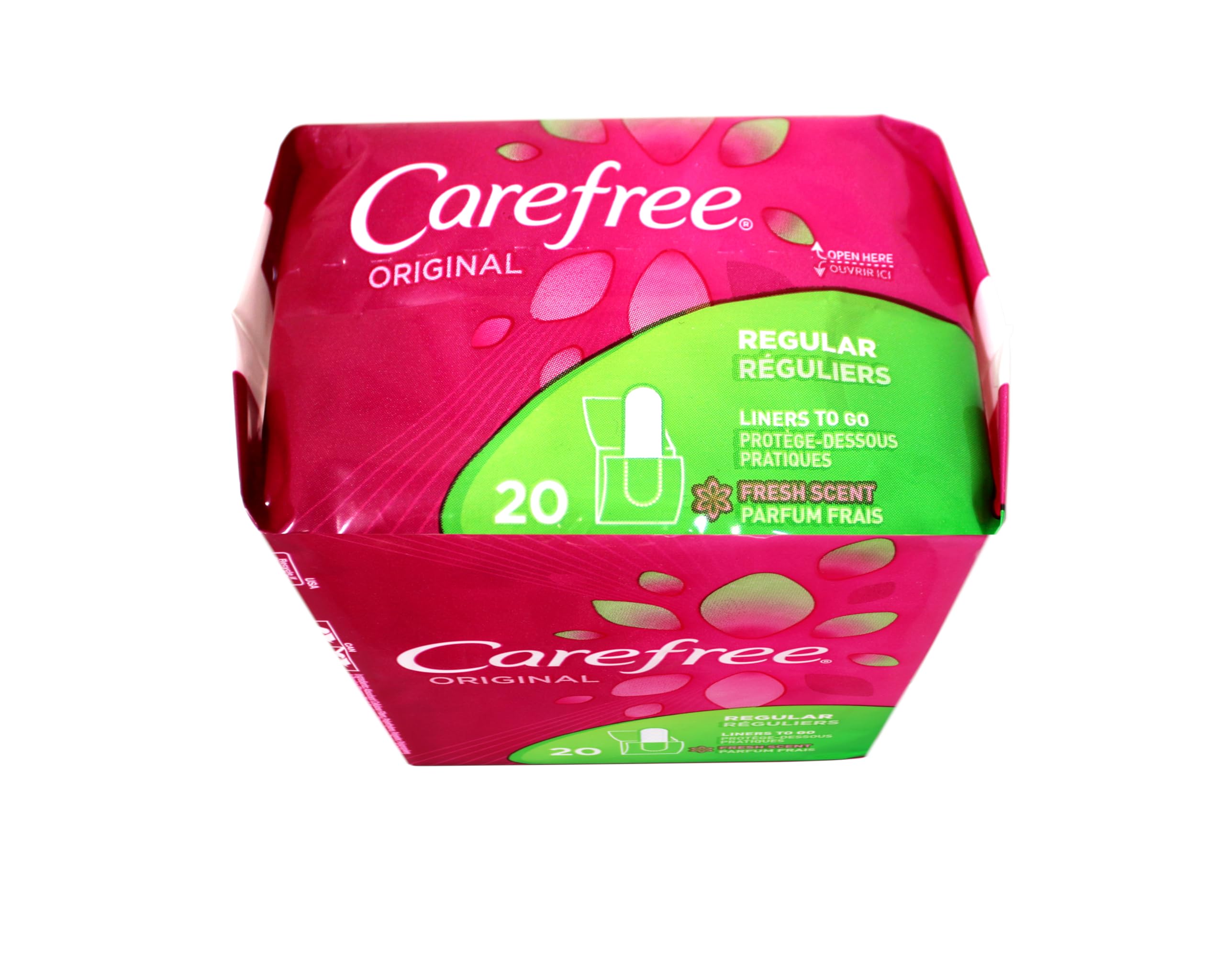 Carefree Pantiliner Original con cobertura suave y transpirabilidad para mayor comodidad