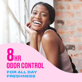 Protector para tanga Carefree con variedad de longitudes y absorbencia.