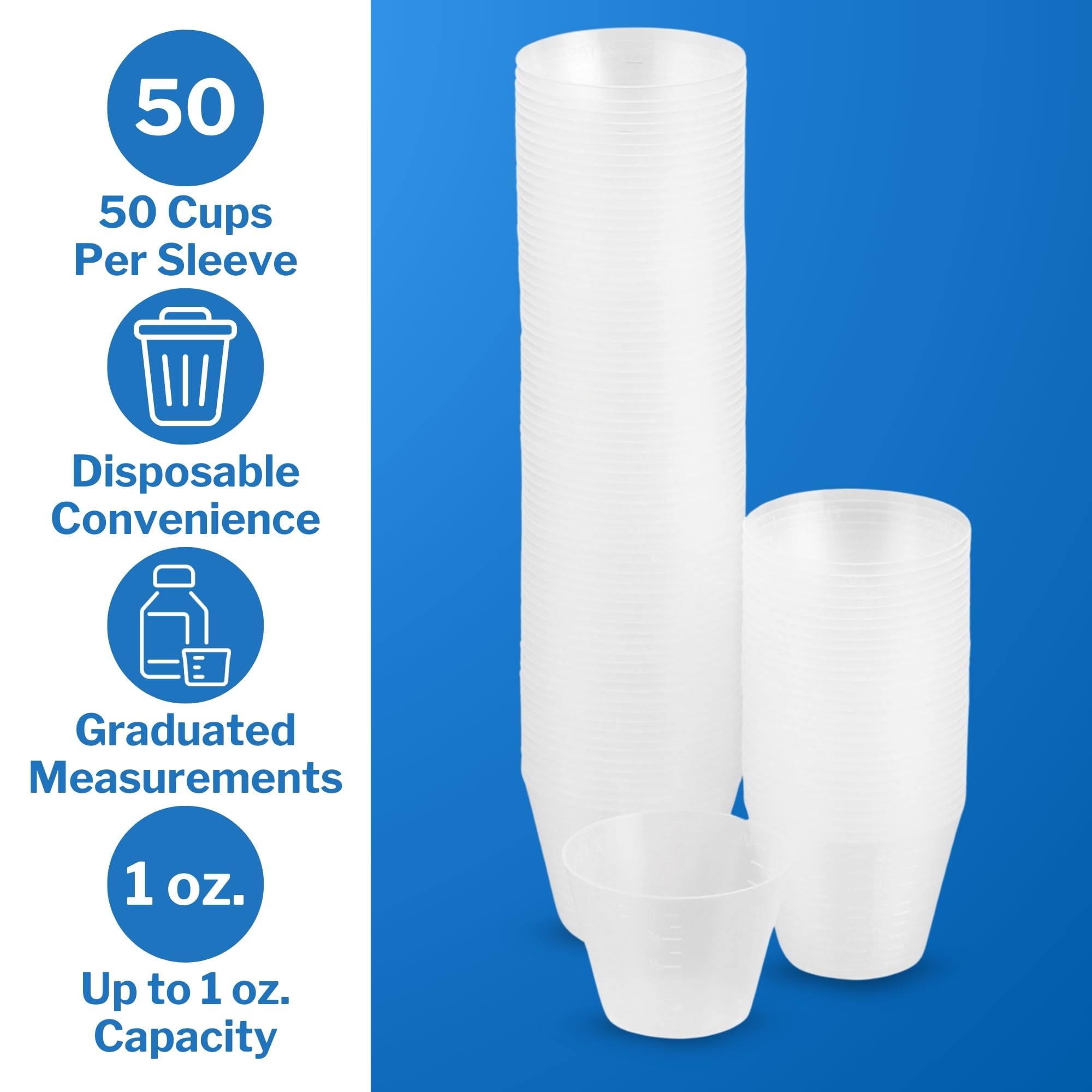 CareStock: taza para líquidos y polvos con medición clara para dosis