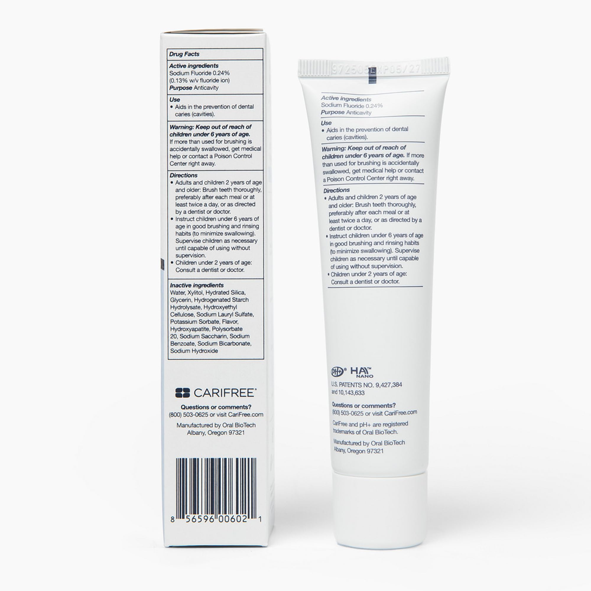 CariFree Gel 1100, pH neutro, tecnología pH+ para balance bucal