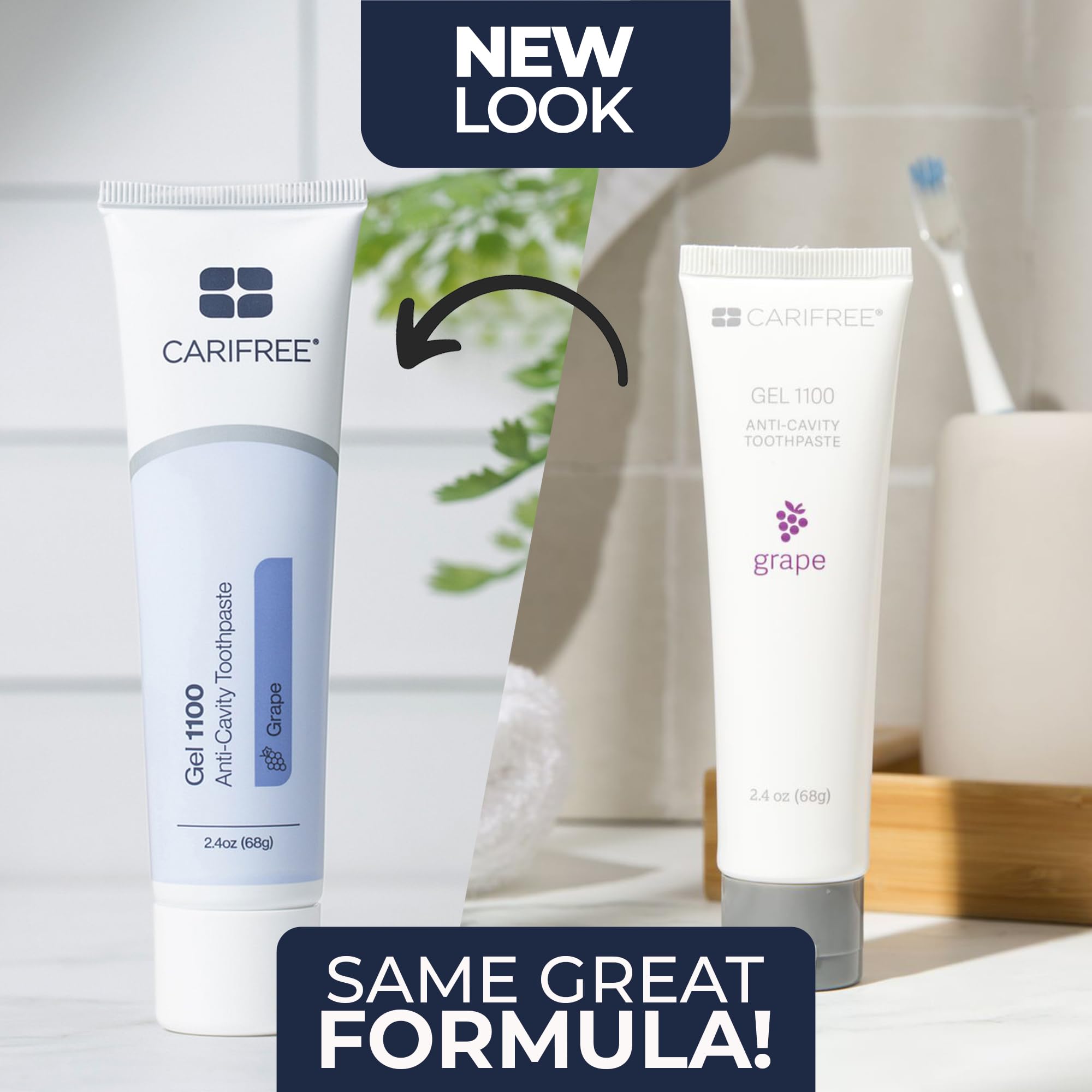 CariFree Gel 1100, sabor a uva, nano-hidroxiapatita para cuidado dental diario