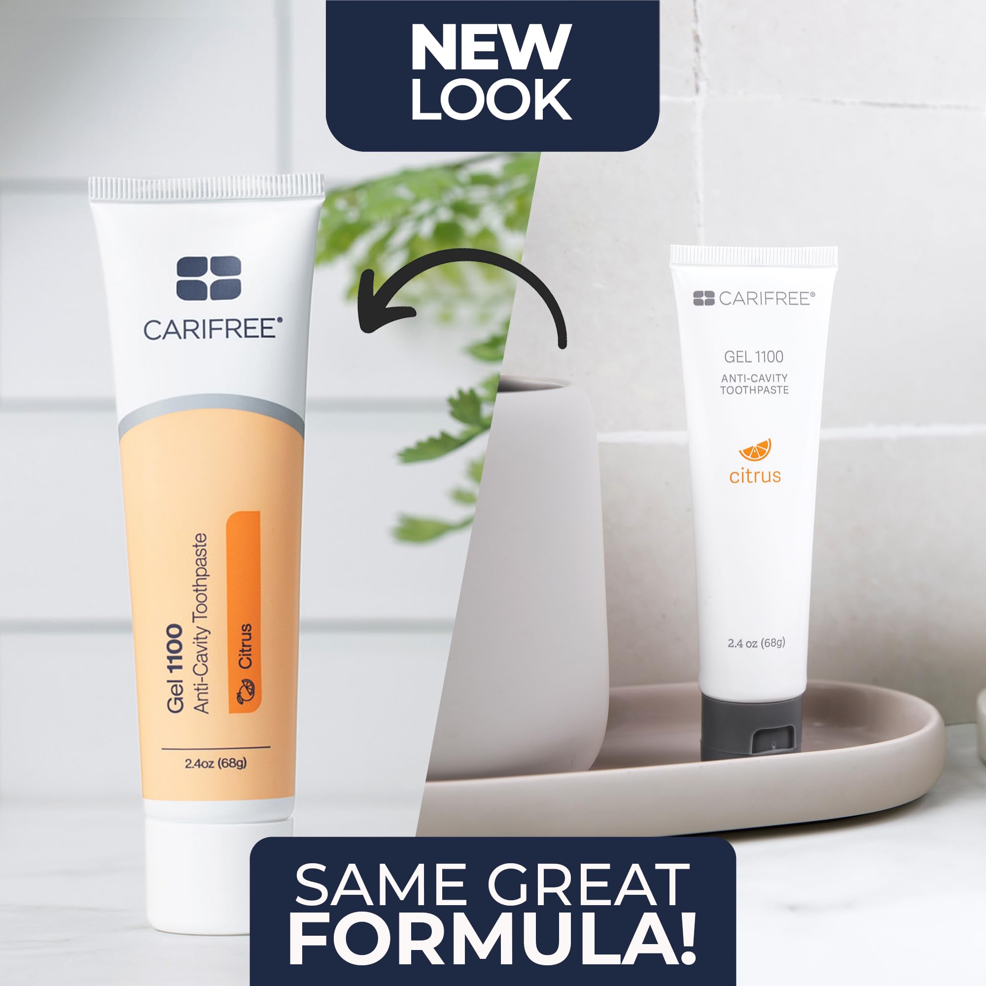 CariFree Gel 1100, tecnología pH Plus, mantiene el pH equilibrado tras el cepillado.