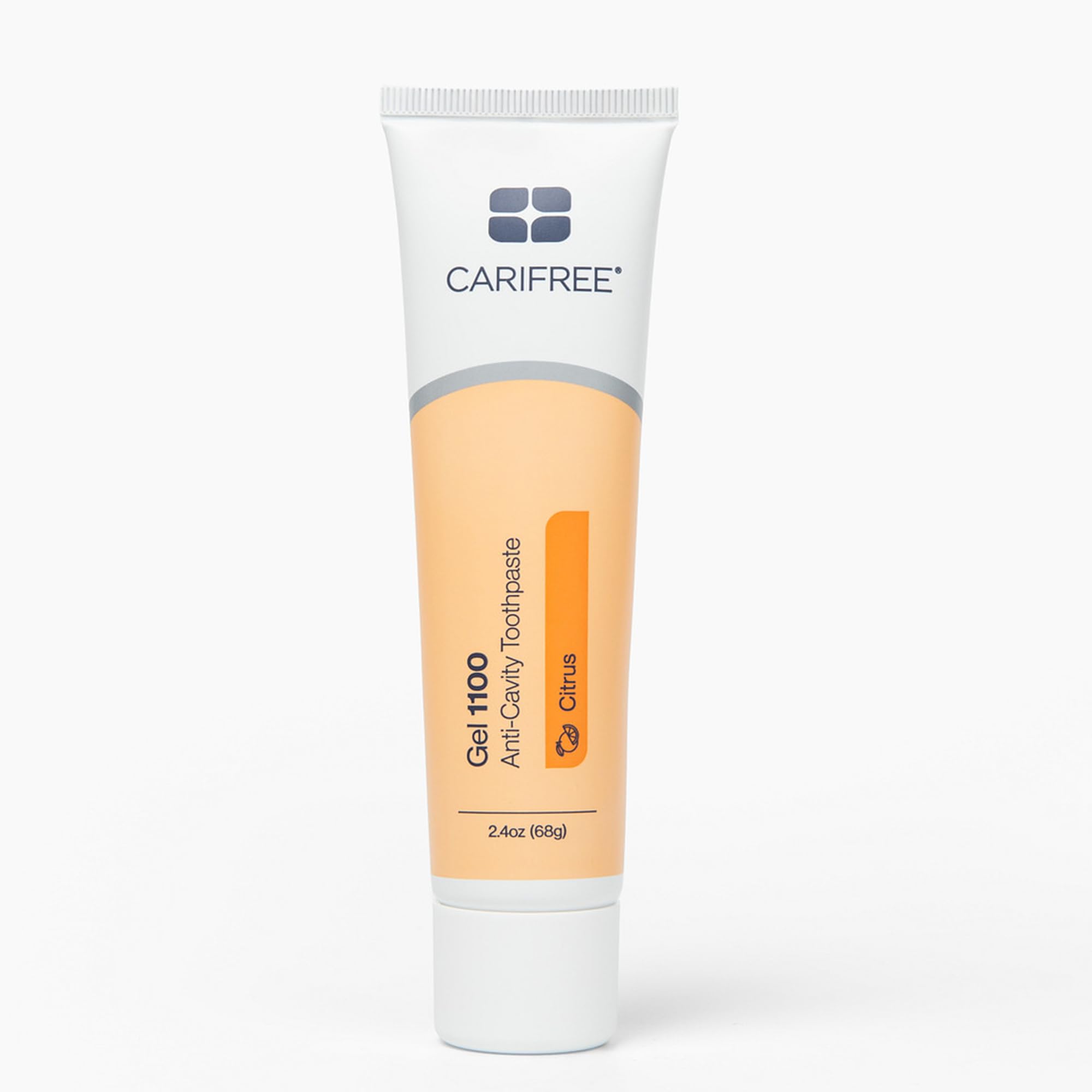 CariFree Gel 1100, tubo cítrico, ayuda a cuidar el esmalte y prevenir caries.