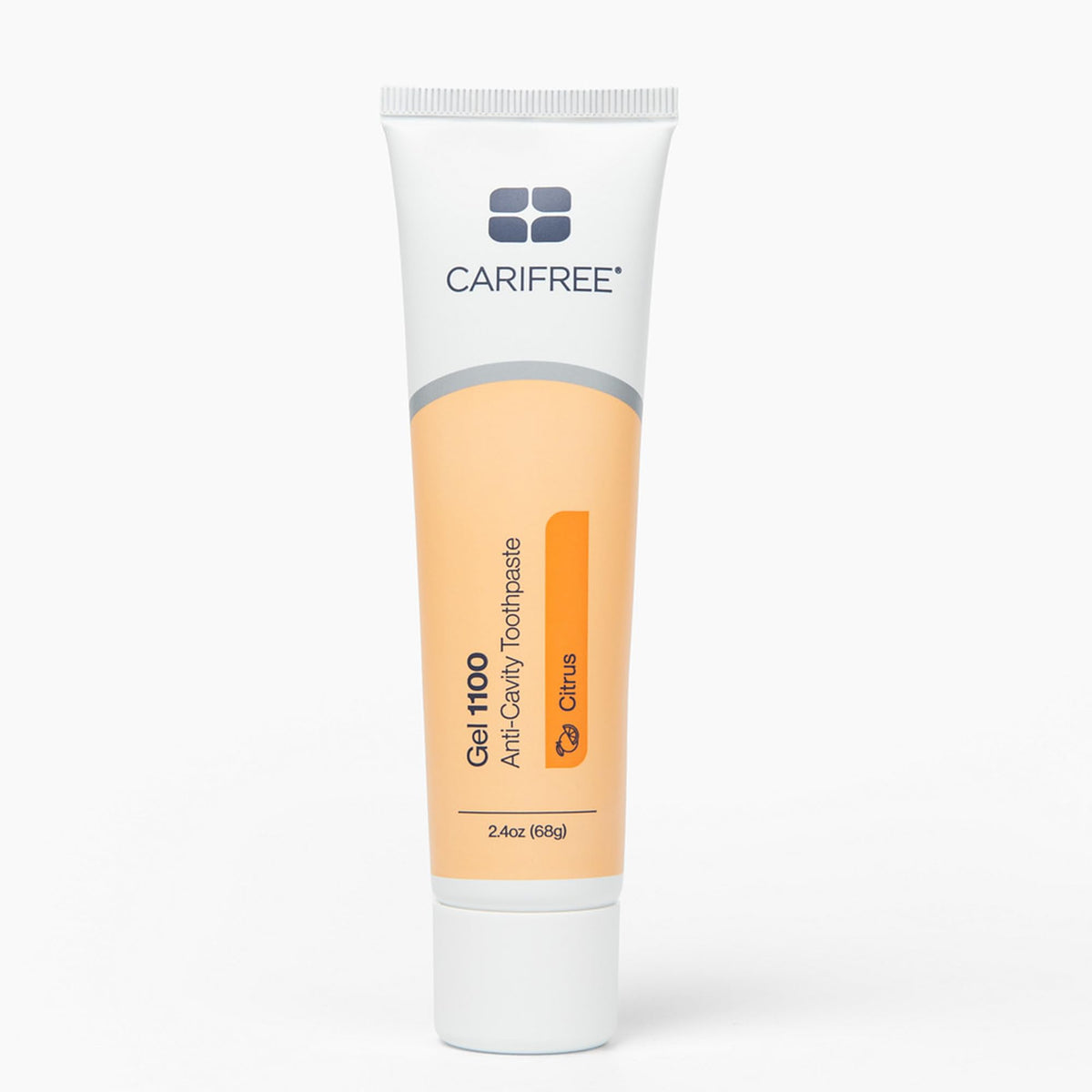 CariFree Gel 1100, tubo cítrico, ayuda a cuidar el esmalte y prevenir caries.