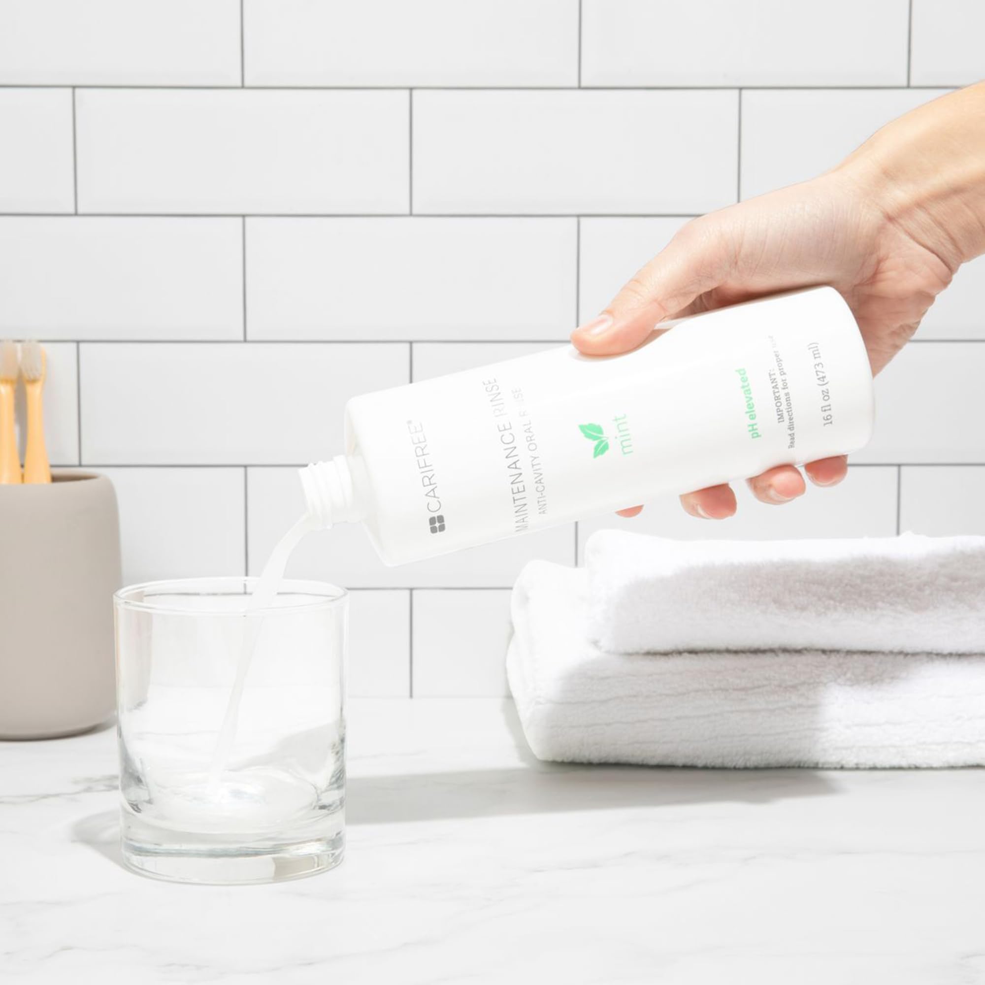 CariFree enjuague de mantenimiento: seguridad y limpieza para la rutina familiar.