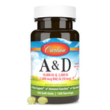 Carlson A&D visión y piel saludables con vitaminas.