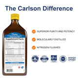 Carlson Aceite de Pescado 1600 mg, dosis medidora para porción precisa.
