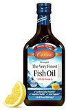 Carlson Aceite de Pescado Limón, botella 500 ml para consumo diario de omega-3.