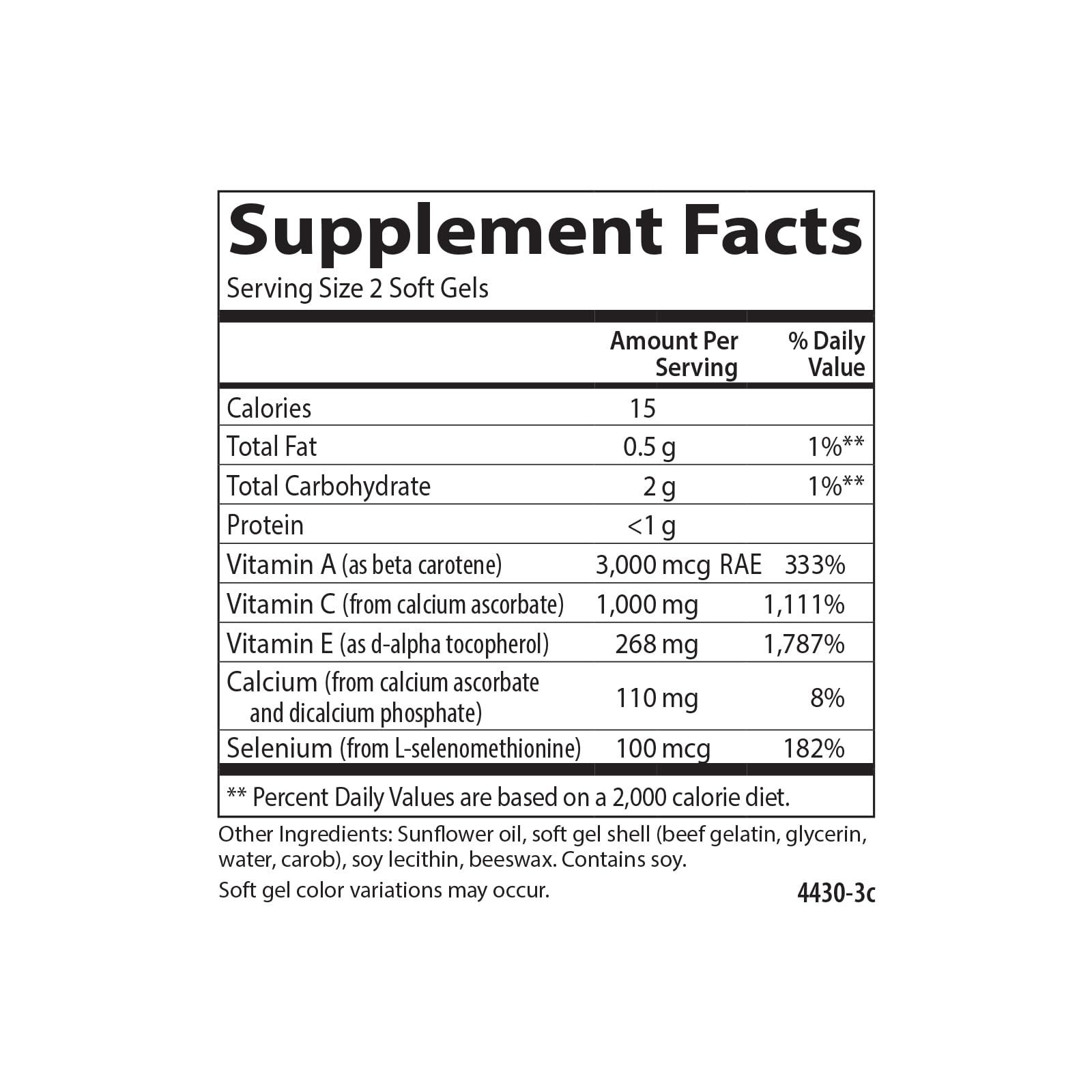 Carlson ACES imagen de fondo con antioxidantes