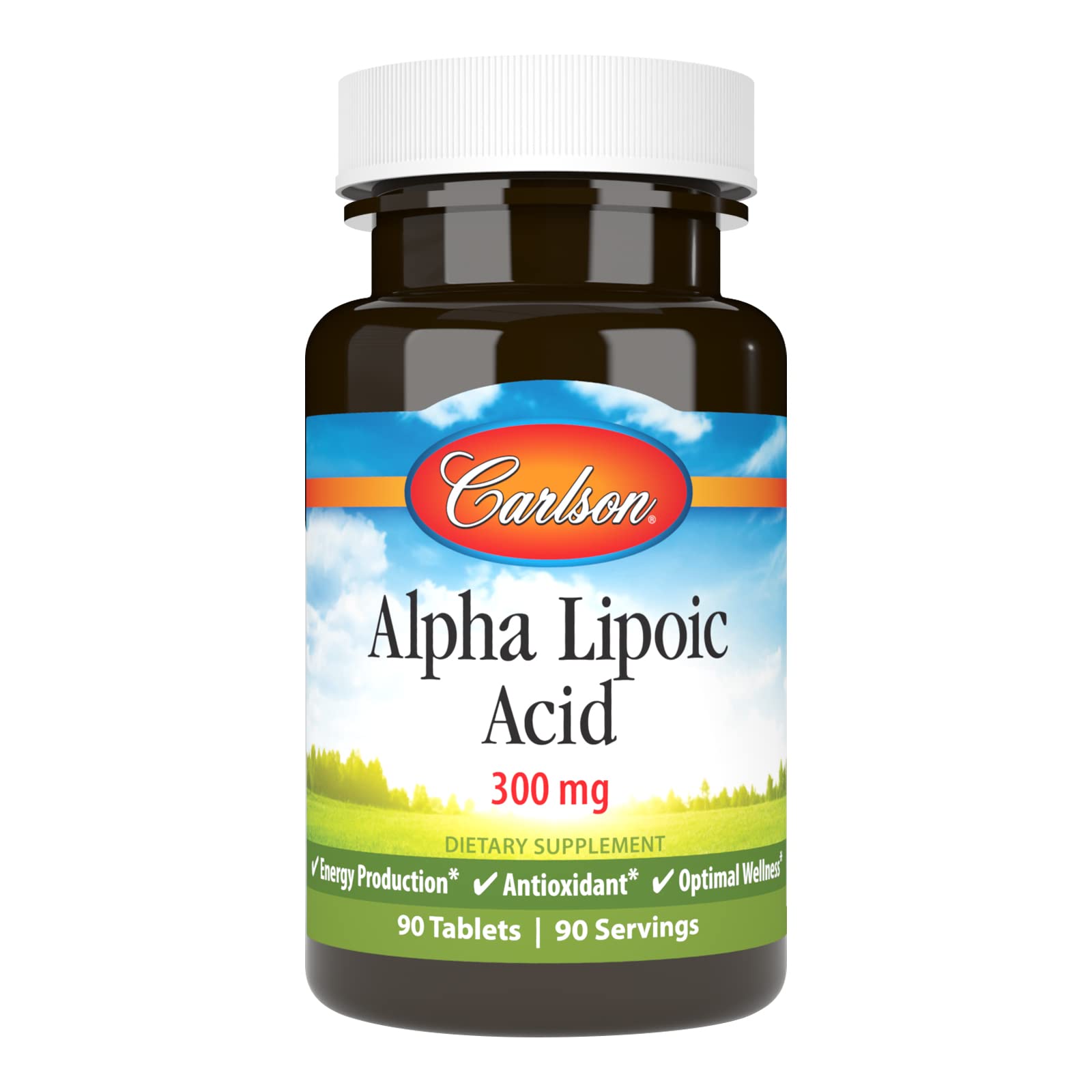 Carlson acido alfa lipoico 300 mg, tabletas, posible apoyo a energía saludable