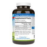 Carlson L-Arginina 675 mg: etiqueta frontal legible para verificar la dosis diaria.