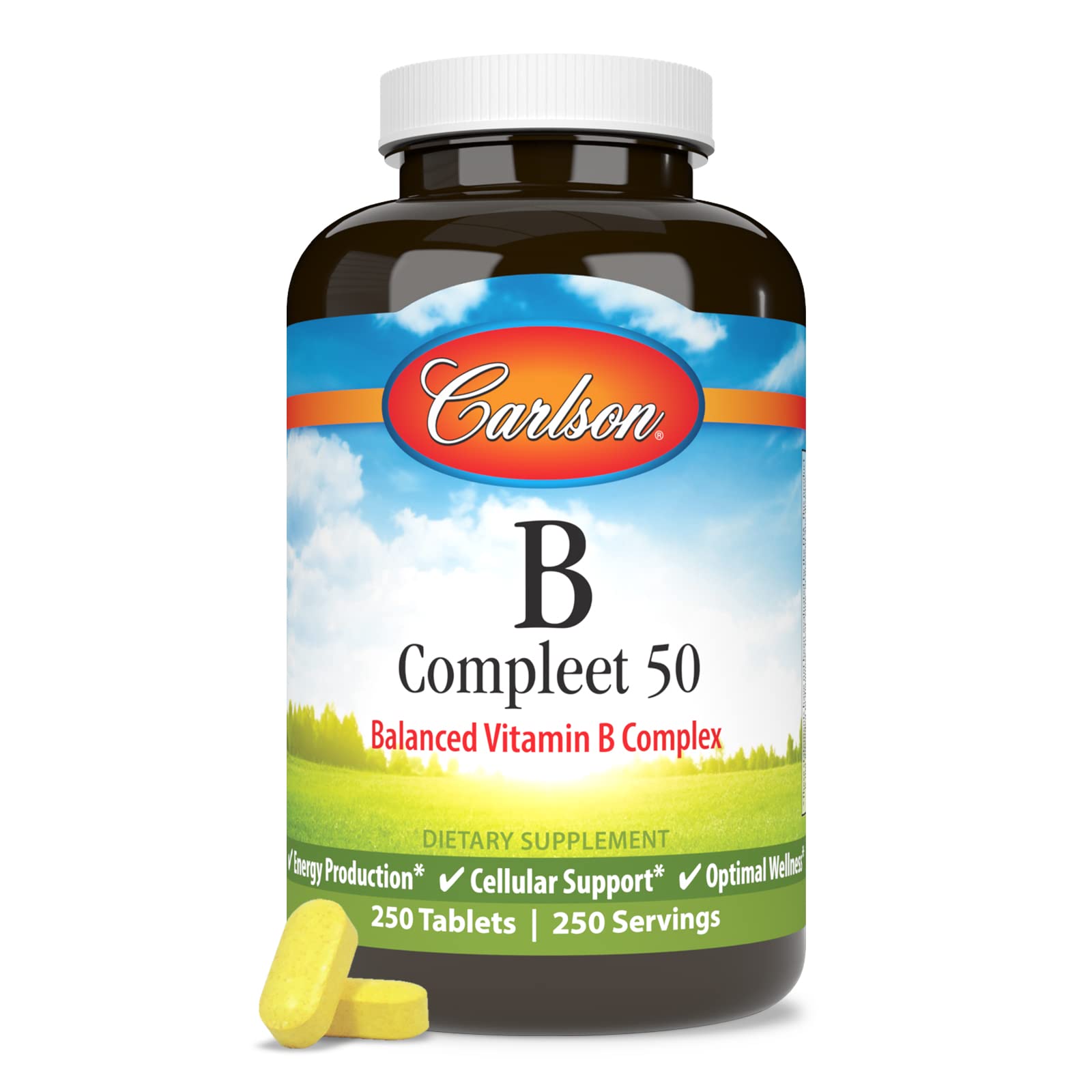 Tabletas de Carlson B Compleet 50 visibles para apoyo diario