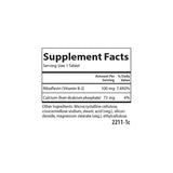 Carlson B-2 riboflavina 100 mg, caja de empaque, presentación vegetariana