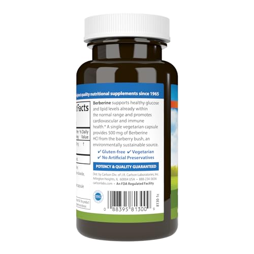 Carlson Berberina etiqueta clara que resalta origen sostenible del agracejo para consumo informado.