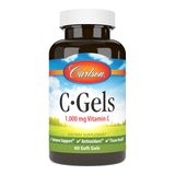 Carlson C-Gel 1000 mg, cápsulas suaves, apoya la salud inmunitaria y la protección antioxidante.