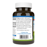 Etiqueta clara de Carlson C-Gels en frasco para vitamina C diaria