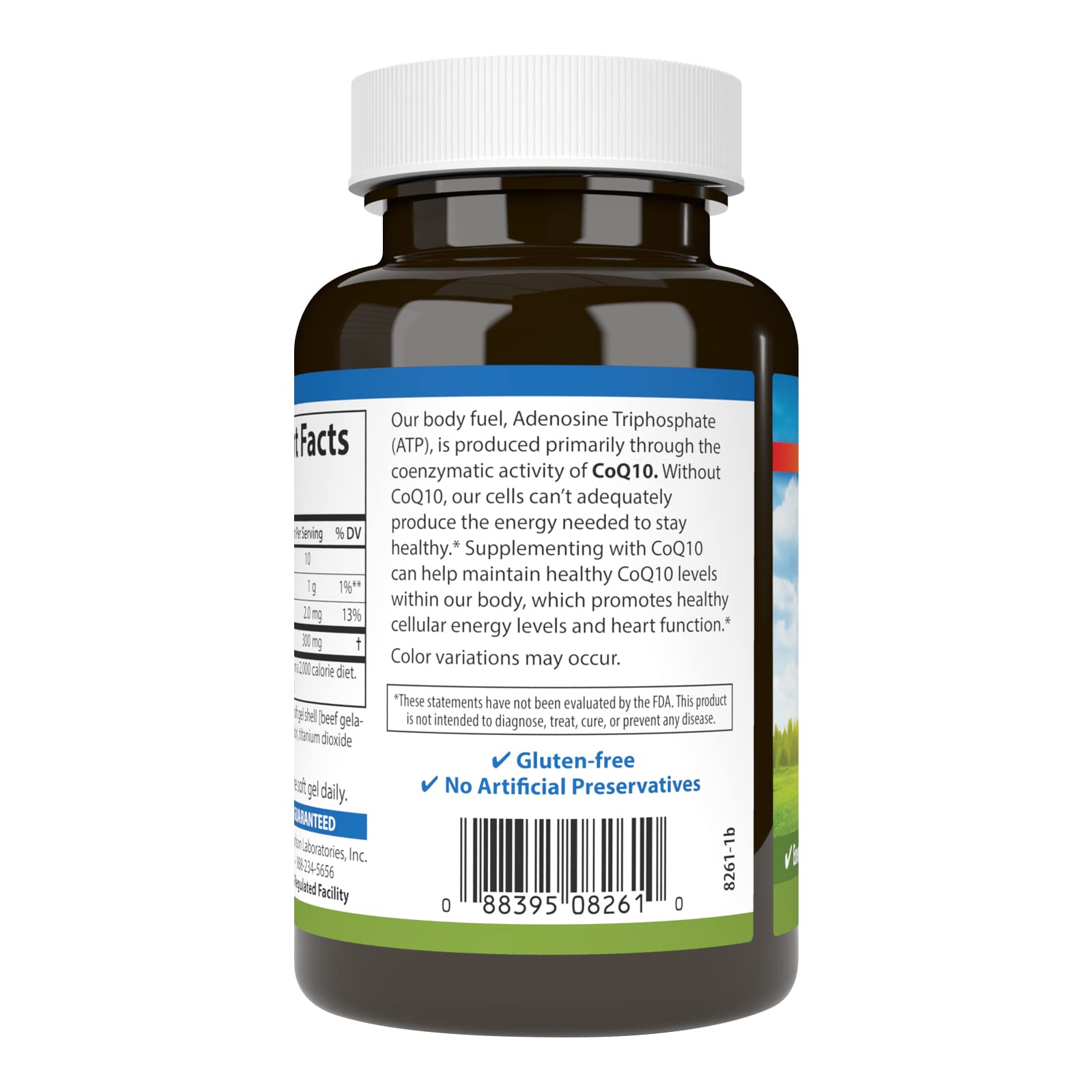 Carlson CoQ10 300 mg, empaque caja, datos de composición claros
