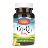 Frasco de Carlson CoQ10 con 120 cápsulas para energía diaria