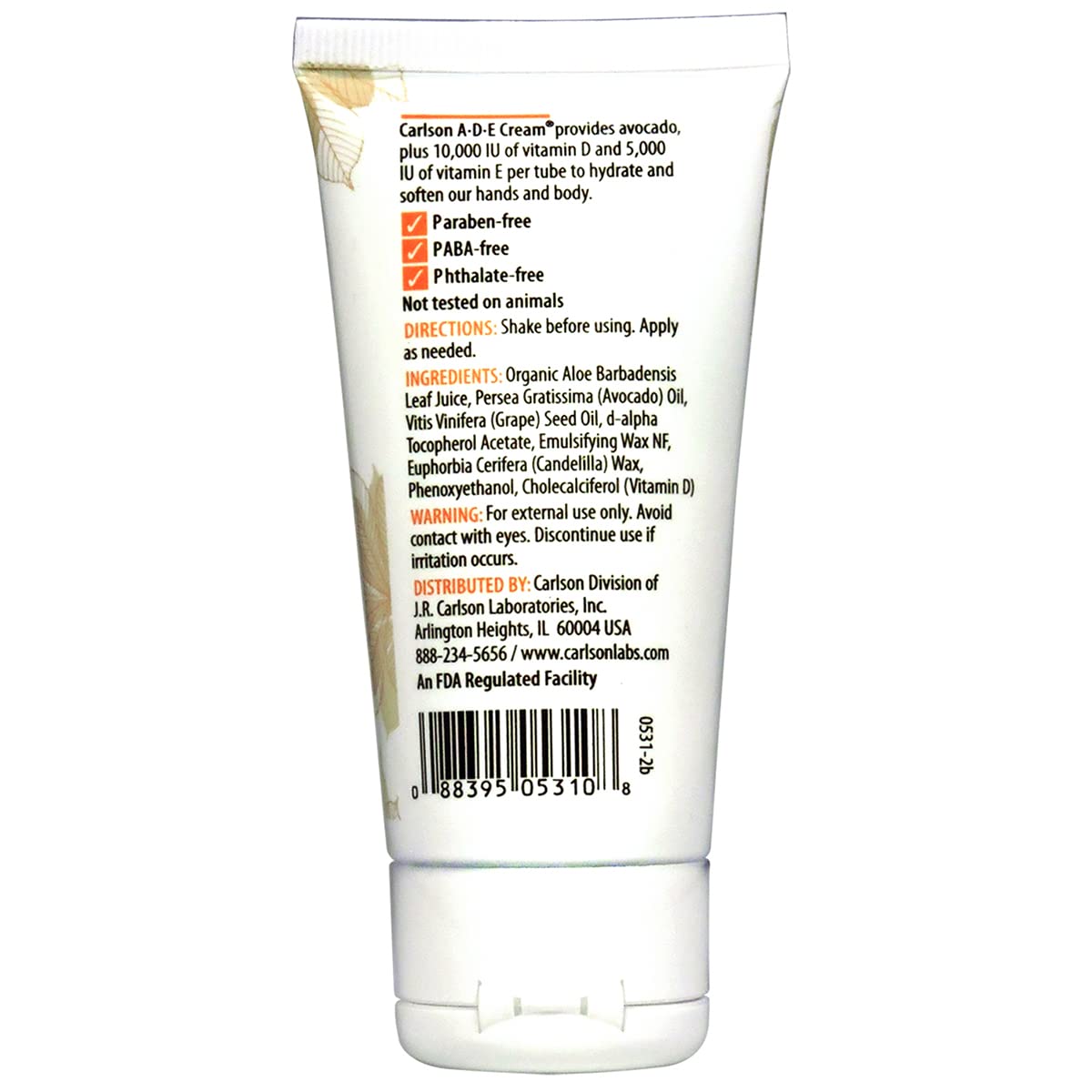 Carlson crema hidratante sin fragancia para piel suave y nutrida