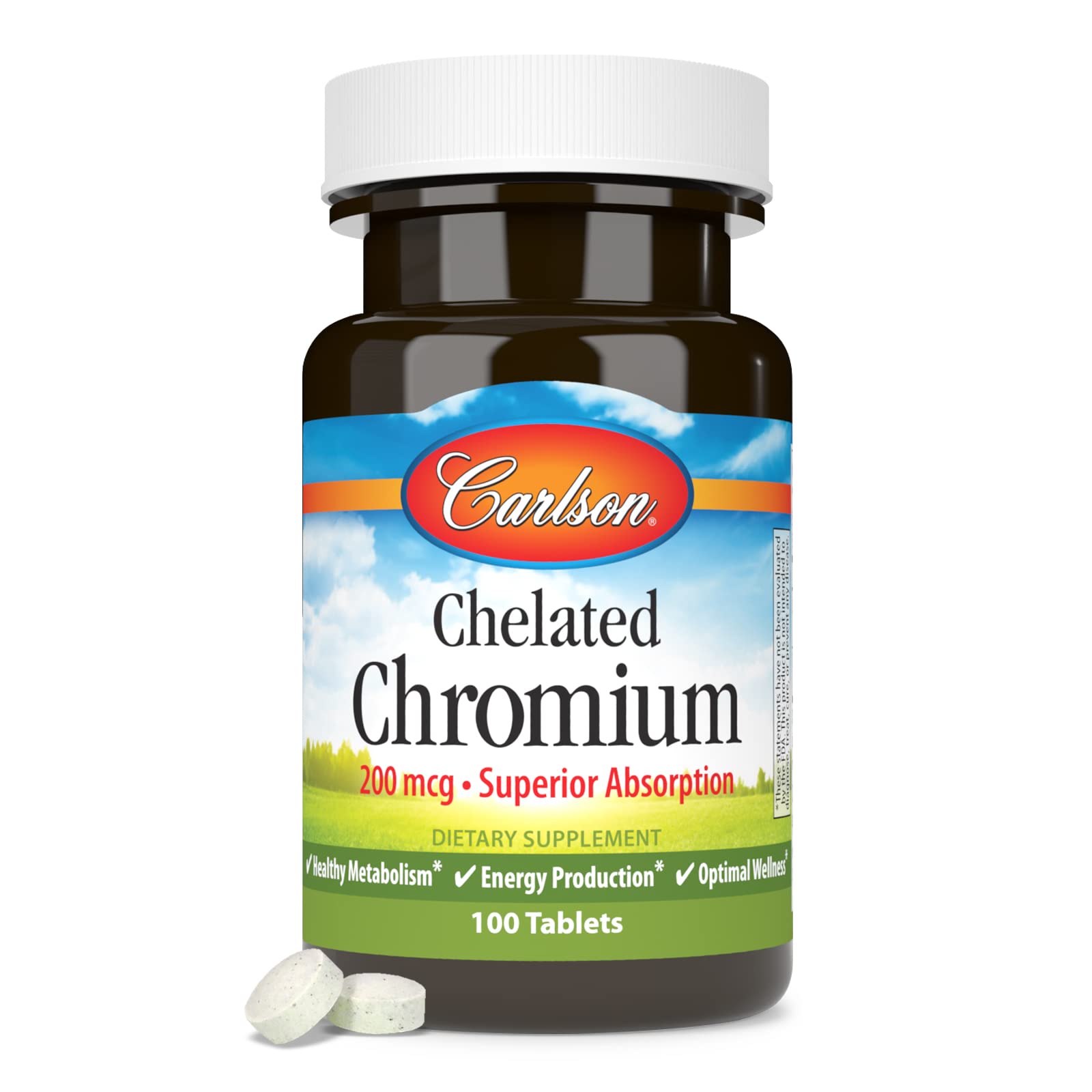 Carlson cromo quelado 200 mcg empaque destacado