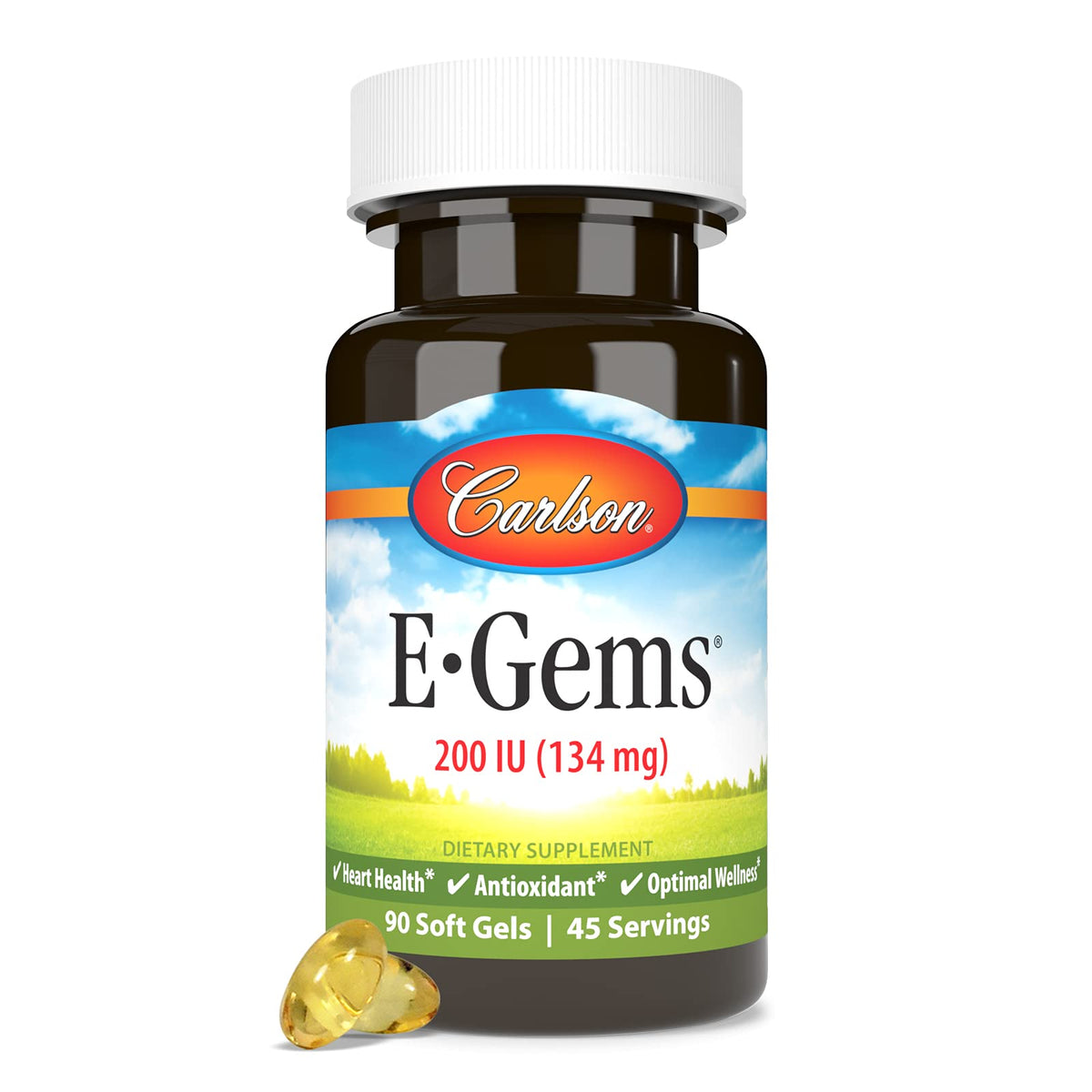 Carlson E-Gems botella frontal para uso diario de bienestar