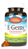 Carlson E-Gems Elite 400IU cápsulas suaves, apoyo cardiovascular posible.