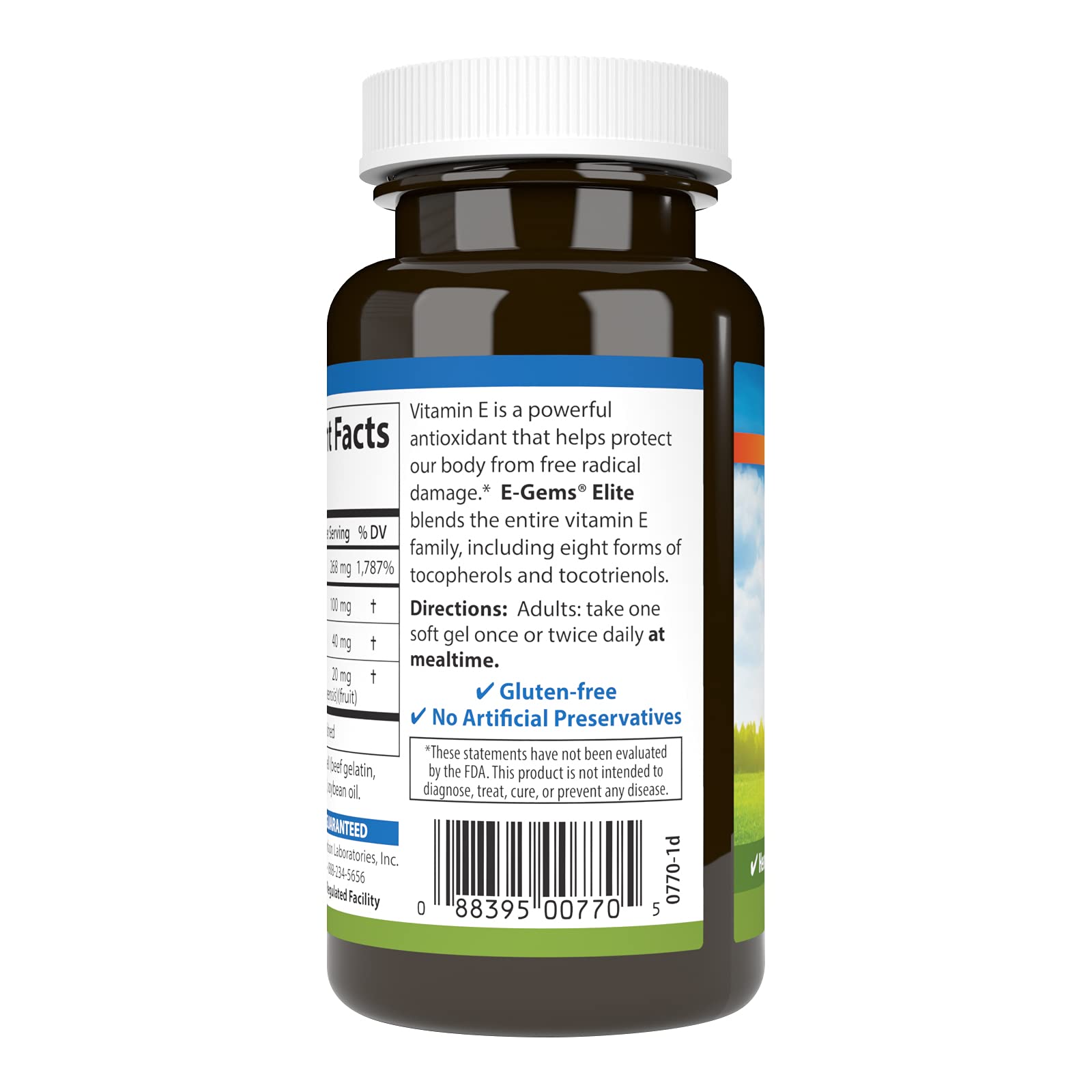 Etiqueta del producto Carlson E-Gems Elite que transmite calidad