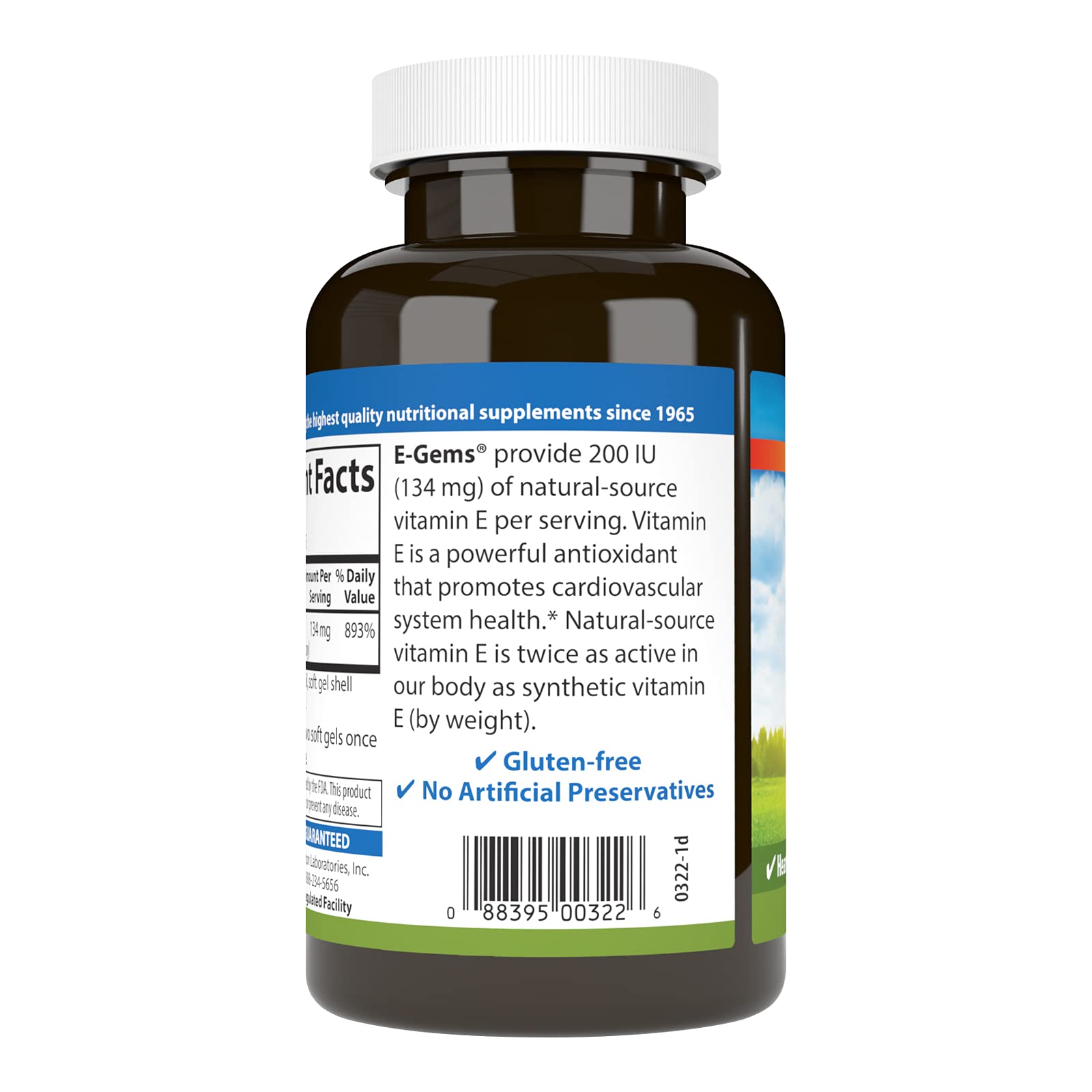 Carlson E-Gems, prueba de laboratorio FDA-registrada para potencia.