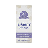 Carlson E-Gem Oil Drops, bienestar para la piel y sensación suave