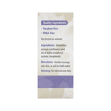 Etiqueta limpia de Carlson E-Gem Oil Drops, ingredientes claros