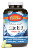 Carlson Elite EPA Gems, botella frontal, fácil de tomar diario con Omega-3.