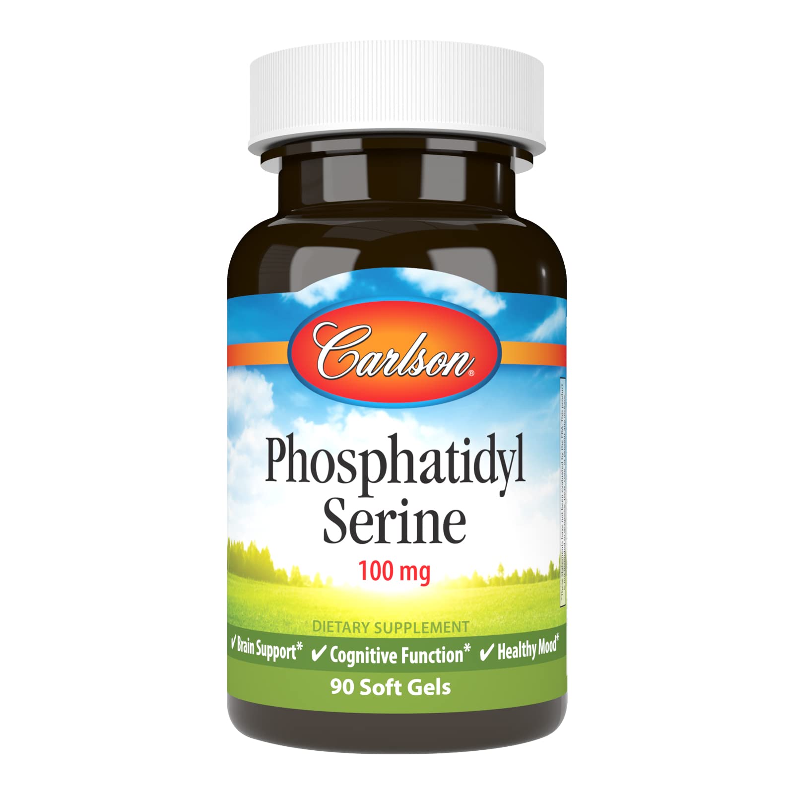 Carlson fosfatidil-serina 100 mg - botella para claridad mental diaria