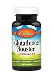 Carlson Glutathione Booster en botella, ideal para apoyo antioxidante diario.