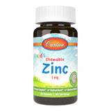 Carlson Kids Zinc masticable en sabor baya mixta para uso diario.