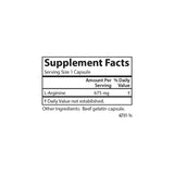 Carlson L-Arginina 675 mg, cápsulas: fácil de tragar para uso diario.
