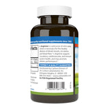 Carlson L-Arginina 675 mg, etiqueta detalle: información de calidad y potencia garantizada.