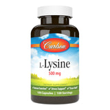 Carlson L-Lisina 500 mg en botella, soporte nutricional diario.